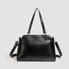Bolsa de Ombro Transparente Retrô, Bolsa de Mão Estilo JK Japonês Multifuncional Grande Capacidade Couro PU Tote para o Dia a Dia