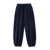 Calça longa infantil Princess Yuanyuan, novo estilo outono e inverno 2025, calça de moletom jogger quente e casual forrada com fleece para meninas