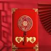 Carta de engajamento criativa carta de nomeação carta de casamento estilo chinês escrita à mão dote casamento solteiro promoção de casamento casamento data do casamento convite Post
