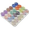 Cuentas de Cristal Ovaladas con Relieve de Rosa, Cuentas de Cristal Iridiscente, Pulsera DIY, Pendientes, Pasador, Accesorios de Cuentas Hechos a Mano