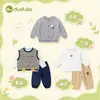 Conjunto de ropa infantil Dudu para niños y niñas, elegantes atuendos de otoño para bebés, nueva ropa de otoño para niños, ropa infantil atractiva y a la moda