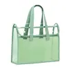 Bolsa de Arquivo Transparente de PVC Alto Valor de Cor Especial para Prova de Estudante Bolsa Portátil para Carregar Livros Bolsa para Estudo Suplementar Bolsa de Armazenamento à Prova d'Água