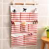 Estilo coreano grande simples porta de armazenamento pendurado saco de parede pendurado multi-camada guarda-roupa saco de armazenamento fábrica vendas diretas