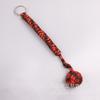 Chaveiro Bola de Autodefesa Paracord para Exterior Bola de Aço Bola Chave Bola Punho de Macaco Trançado Leque Estilo Colorido