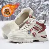 Botas Martin de caña alta Otoño e Invierno Nuevas de moda Forradas de felpa Zapatos deportivos engrosados para adolescentes Casual al aire libre Botas de algodón con suela gruesa