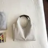 Bolsa de compras moderna, minimalista e leve, bolsa tote de lona, nova coleção de outono 2026, estilo retro para o dia a dia, bolsa de ombro