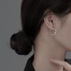 Naran s925 Prata Estilo Japonês e Coreano Fresh line brincos de flores curto verão cinco-pétala brincos de flores G9878