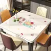 Mantel cuadrado de PVC, lavable, a prueba de aceite, impermeable, tapete cuadrado para mesa, protector de mesa resistente al calor, mantel de comedor