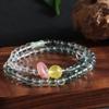 Nuevo Pulsera China Doble Círculo Amatista Citrino Cristal Rosa Fantasma Verde Anillo Corredor Pulsera Regalo para Novia Todo-partido Moda