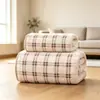 Toalla y toalla de baño de franela coral a cuadros vintage, delicadas y suaves al tacto, en tonos tierra, toalla de pareja para venta al por mayor