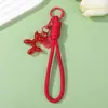 Cachorro de Balão Colorido Candy Tag de Metal Coração Inglês Lanyard para Celular Chaveiro Pingente de Contas DIY Atacado