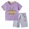 Camiseta infantil 2023 Chad Wild Clay verano nueva ropa infantil coreana pantalones cortos de manga corta para niños traje de dos piezas