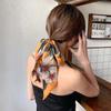 Como o Lenço Fino Estilo Dunhuang, Elegante Fita Pequena Dupla Face, Elástico de Cabelo, Lenço de Cabeça, Secagem Rápida para o Verão
