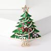 Nuevo broche de árbol de Navidad europeo y americano, de moda, con diamantes de imitación, aleación de esmalte, gota de aceite, ramillete, accesorios de ropa que combinan con todo.