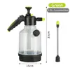 Pulverizador de Pressão Manual, 0,8L/1,5L /2L/2,5L/3L Pulverizador de Jardim Espessado de PP+PE com Bico de Latão Ajustável, Borrifador Manual à Prova de Vazamentos para Plantas Internas e Externas, Jardinagem, Limpeza