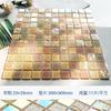 Adesivo de parede de fundo de balcão de bar KTV de mosaico de vidro cristal colorido simples para piscina, banheiro, azul