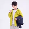 Chaqueta 3 en 1 con Capucha Desmontable para Niños Otoño/Invierno Impermeable Cálida Cálida Cálida Ropa de Abrigo para Niños Medianos a Grandes Exterior