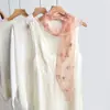 Bufanda Larga de Encaje Bordado Tridimensional Bordado Combinable Decorativa Bufanda Pequeña Combinación Camisa Bufanda Primavera Mujer