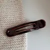 Presilha Bico de Pato Simples e Espessa, Grampo Elegante e Versátil para Mulheres, Acessório de Cabelo de Acetato de Alta Qualidade para a Parte de Trás da Cabeça