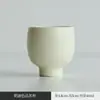 Xícara de Chá Porcelana Estilo Japonês Cor Creme Xícara de Chá para Casa Cor Molandi Simples Criativo Conjunto de Chá Kung Fu Xícara Única