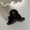 Pinza para el pelo de peluche con lazo coreano, estilo nuevo, pinza de tiburón para agarrar el pelo, accesorio para el pelo con ambiente