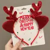 Diadema de Cabeza de Ciervo Linda Transfronteriza Europea y Americana para Mujer 2026 Nuevo Estilo Gorro de Oso Diadema de Astas Accesorios para el Cabello de Navidad