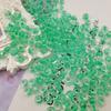 Cuentas de arroz transparentes con núcleo floreciente de tinta de 4 mm, sueltas, hechas a mano, para pulseras y collares, material de horquilla antigua.