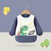 Bata Infantil para Comer, Impermeable y a Prueba de Aceite, Babero de Otoño e Invierno para Bebé para Usar por Encima, Moda y Lindo Conejo para Vestir al Revés