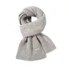 Bufanda de Punto Mezcla de Lana Nueva Otoño e Invierno Calentador de Cuello para Mujer Chal Exterior Atmósfera Estilo Coreano Bufanda Versátil