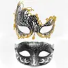 Amazon Transfronterizo Retro Pareja Veneciana Máscara de Media Cara Disfraz de Fiesta de Halloween Accesorio
