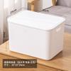 Caja de almacenamiento de escritorio, de plástico, para baño, cocina, dormitorio, armario, caja de acabado, cesta de cosméticos, artefacto