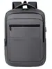 Mochila de Negocios para Hombre con Acabado de Alta Gama, Mochila de Viaje al por Mayor Transfronteriza, Mochila Sencilla de Color Sólido para Portátil con Logo y Impresión de Texto