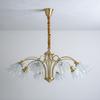 Lámpara de Sala de Estar de Cobre Puro, Comedor y Dormitorio Estilo Europeo, Lámparas Retro de Jade Lujosas y Atmosféricas, Candelabros para el Hogar al por Mayor