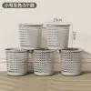 Lixeira para Sala de Estar, Quarto, Cozinha, Vaso Sanitário, Banheiro, Grande Capacidade Escritório Cesto de Papel Vazado de Plástico Sem Tampa