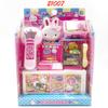 Serie Conejo Rosa de una palabra Refrigerador de Princesa Traje Lavadora de Cocina Caja Registradora Sonajero Juguetes de Juego para Niña