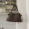 Bolsa a cuadros retro ins para mujer 2026 nueva bolsa de gran capacidad versátil para el trabajo diario bolsa de un solo hombro bolsa patchwork