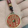 Shun Xin Tai Chi Oito Trigramas Fantasma da Montanha Gastando Cinábrio Pingente de Chaveiro Estilo Étnico Pingente de Colar de Moeda Retro Atacado