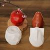 Yu Meiren Resina de Gota de Goma Cristalina Aromaterapia Yeso Corte Irregular Manzana Pera Vela Mesa Molde de Silicona