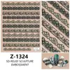 Redanco Novos Adesivos 5D Embossados para Nail Art Renda Preta Tule Padrão de Renda Adesivos Estéreo para Unhas Z-1324