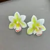 Moda Exagerada Bohemia Floral Simple y Único Pendientes de Flor de Tela Versátiles y Únicos Joyería Transfronteriza Europea y Americana