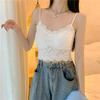 Ropa interior de algodón con espalda hermosa y encaje estilo francés para mujer, push-up envolvente, chaleco de tubo para el pecho, top exterior con almohadilla para el pecho