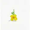 Zibo Glassware Buquê de Flores Pequenas Puro Feito à Mão com Flores de Vidro Importadas, Vaso Pequeno de Luxo Leve, Presente de Flores Pequenas Artificiais