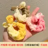 Ligas Gruesas Elásticas para el Cabello Tejidas a Mano de Color Dopamina, Alta Elasticidad Duraderas Bandas Elásticas Hechas a Mano