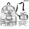 Produto de Jogo Transfronteiriço 3D Novo Conjunto de Três Peças Mochila, Bolsa de Ombro, Estojo Forsaken Gubby