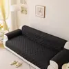 Almofada de sofá em tecido escovado de formato especial, cor sólida, design de peça única, antiderrapante, resistente ao desgaste, quente e lavável, para proteger sofás de sala de estar