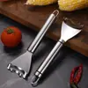 Descascador de milho de aço inoxidável, artefato de milho, debulhador de cozinha doméstico, separador de grãos de milho, ferramenta de descascamento