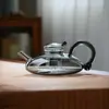 Valor de Cor Alto Estilo Nórdico Vidro Rabo de Rato Pote Fumaça Cinza Cafeteira Doméstica Resistente a Altas Temperaturas Bule Conjunto