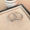 Brincos Geométricos Simples Estilo Frio Agulha de Prata S925 Estilo Ins Feminino Elegante Versátil Brincos Geométricos de Alta Qualidade Brincos