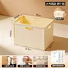 Caja de almacenamiento plegable para libros de texto BNBSDesk, caja de almacenamiento de libros a prueba de polvo portátil para dormitorio de estudiante, con tapa