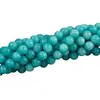 Cuentas redondas de piedra Tianhe natural de Sudáfrica, mina original, cadena larga, cuentas sueltas brillantes semiacabadas, pulseras, collares, joyería al por mayor